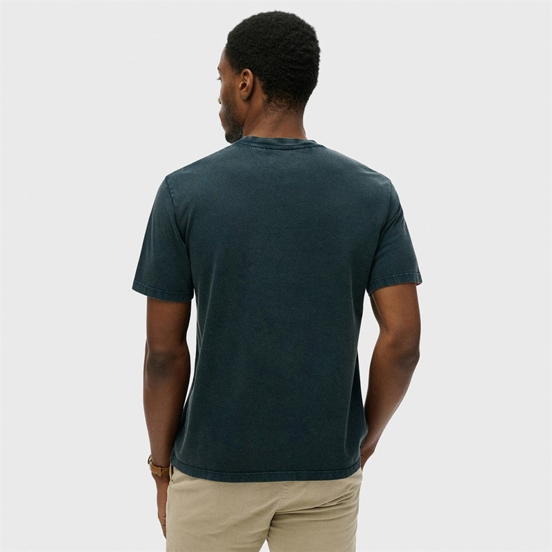 Mens Machined Goods Workwear T-Shirt Eclipse Navy - Image 2