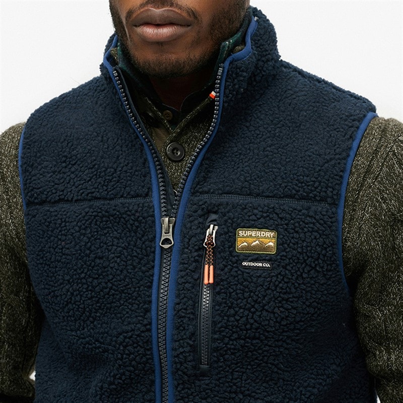 Mens Outdoor Fleece Gilet Eclipse Navy - Image 3