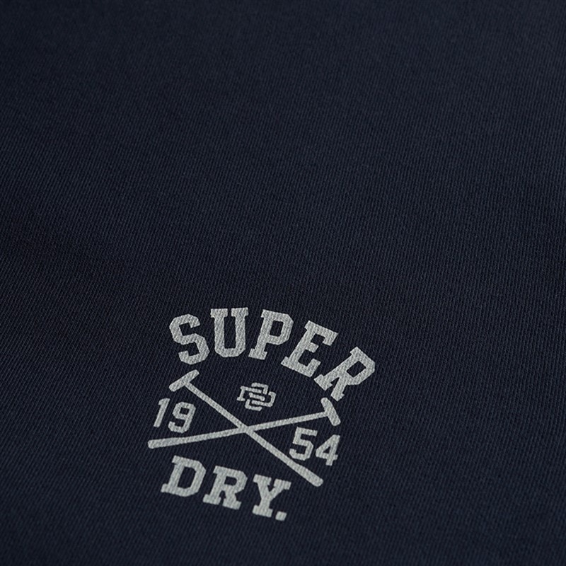 Mens Athletic Club Sweatshirt Nautical Navy Contrast - Image 3