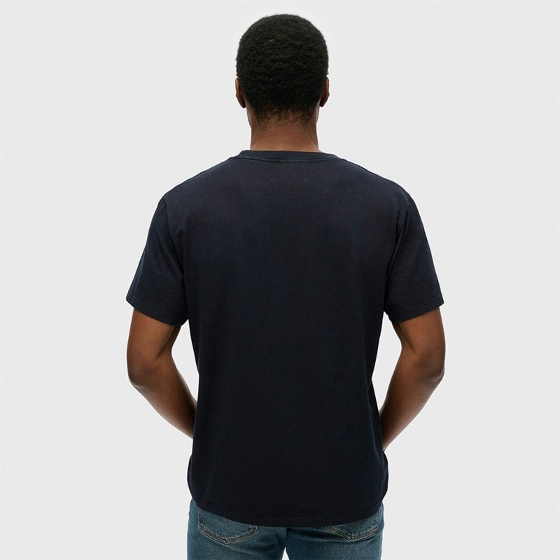 Mens Essentials Relaxed T-Shirt Super Dark Navy - Image 2