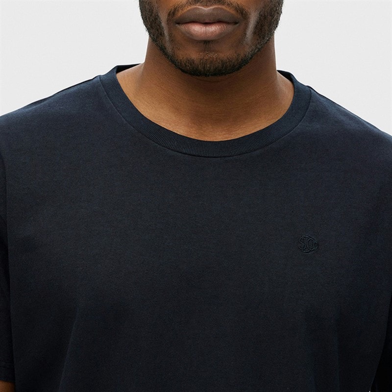 Mens Essentials Relaxed T-Shirt Super Dark Navy - Image 3