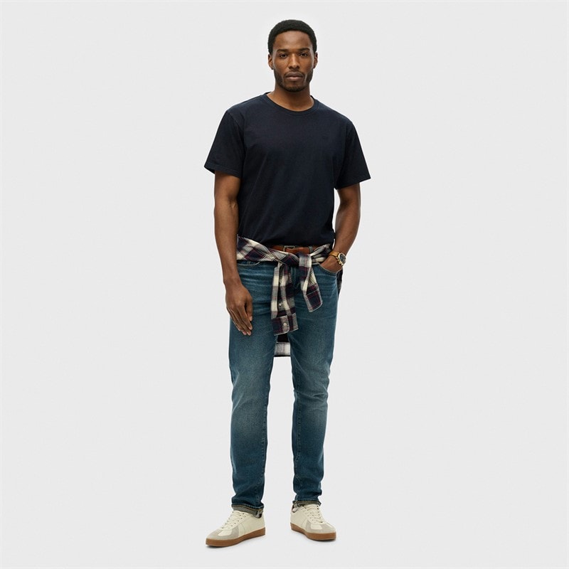 Mens Essentials Relaxed T-Shirt Super Dark Navy - Image 4