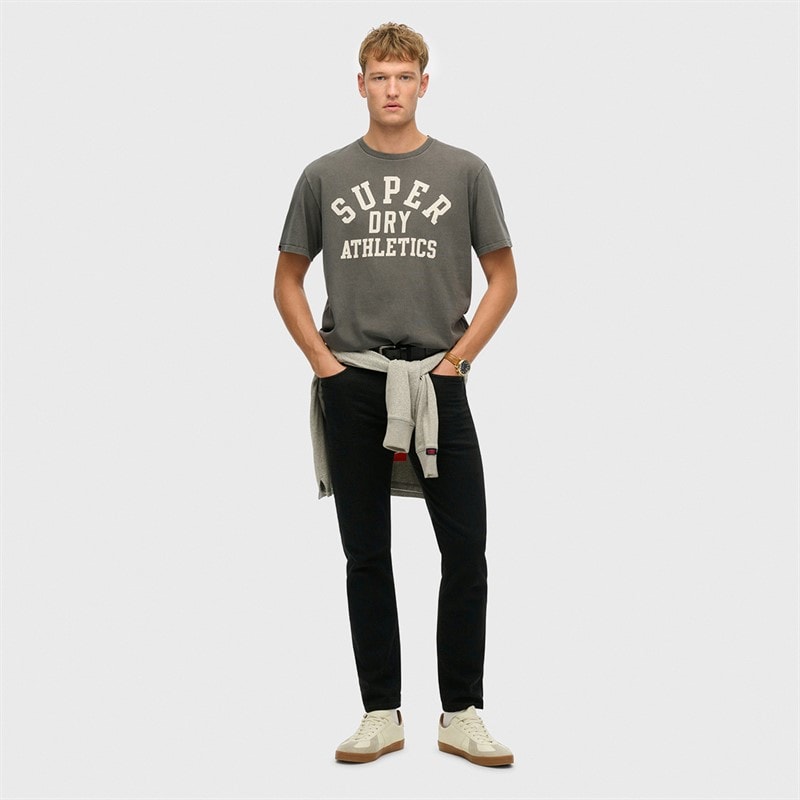 Mens Athletic T-Shirt Charcoal - Image 4