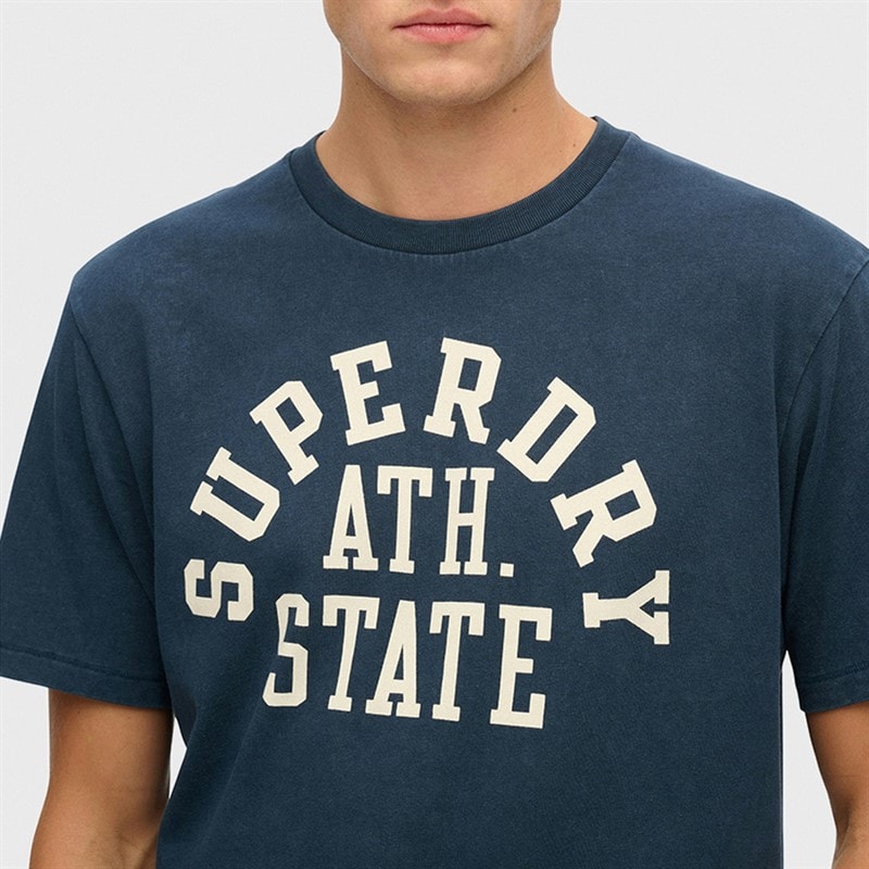 Mens Athletic T-Shirt Nautical Navy - Image 3