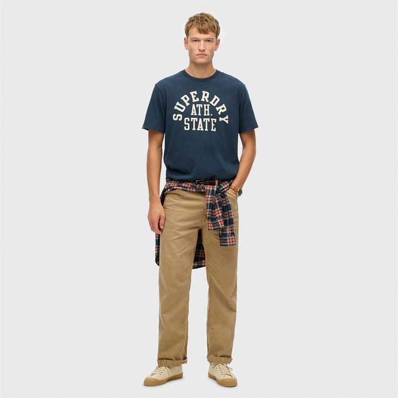 Mens Athletic T-Shirt Nautical Navy - Image 4