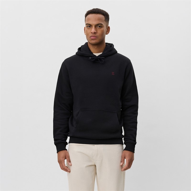 Les Deux Mens Core Contrast Hoodie Black - Image 1