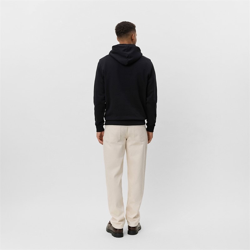 Les Deux Mens Core Contrast Hoodie Black - Image 3