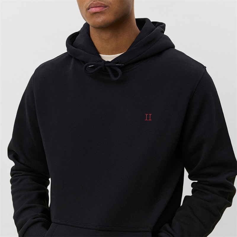 Les Deux Mens Core Contrast Hoodie Black - Image 4