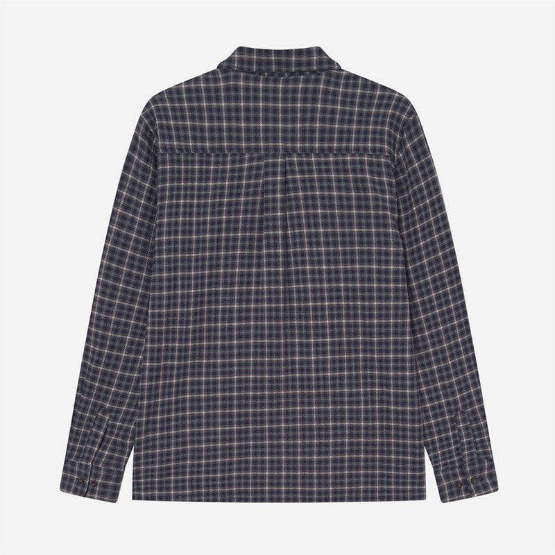 Les Deux Mens John Check Shirt Dark Sand - Image 2