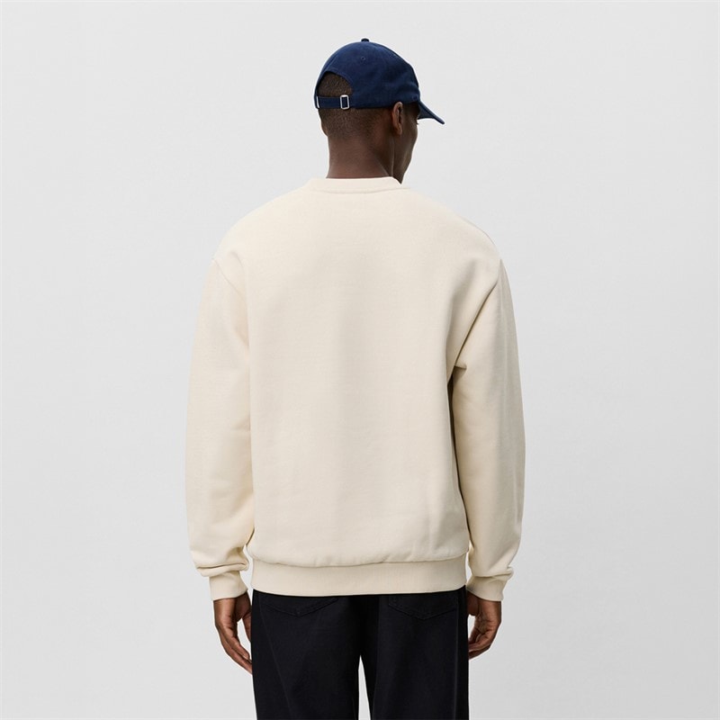 Les Deux Mens Cole Cowboy Sweatshirt Ivory - Image 2