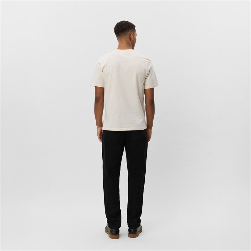 Les Deux Mens Core Contrast T-Shirt Ivory - Image 3