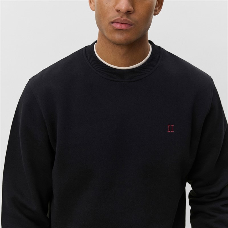 Les Deux Mens Core Contrast Sweatshirt Black - Image 3