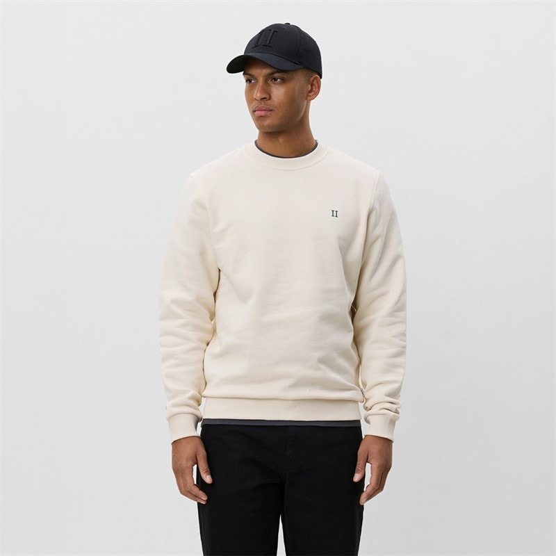 Les Deux Mens Core Contrast Sweatshirt Ivory - Image 1