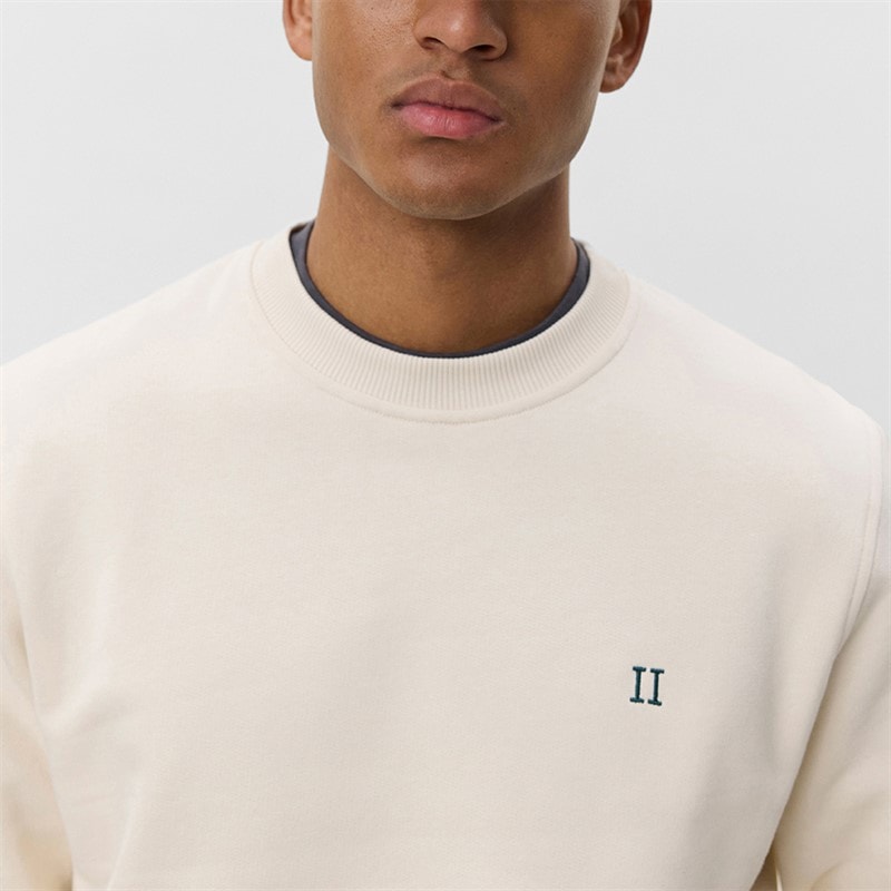 Les Deux Mens Core Contrast Sweatshirt Ivory - Image 3