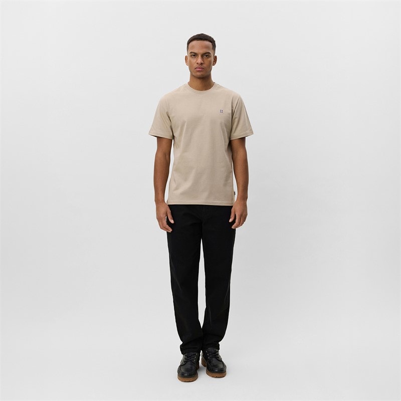 Les Deux Mens Core Contrast T-Shirt Dark Sand - Image 4