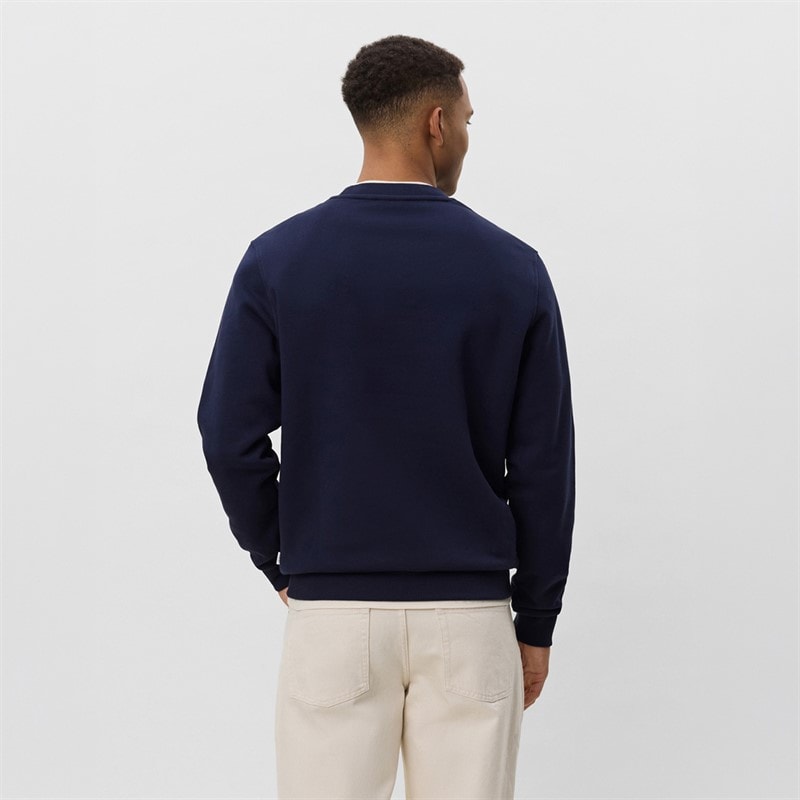 Les Deux Mens Core Contrast Sweatshirt Dark Navy - Image 2
