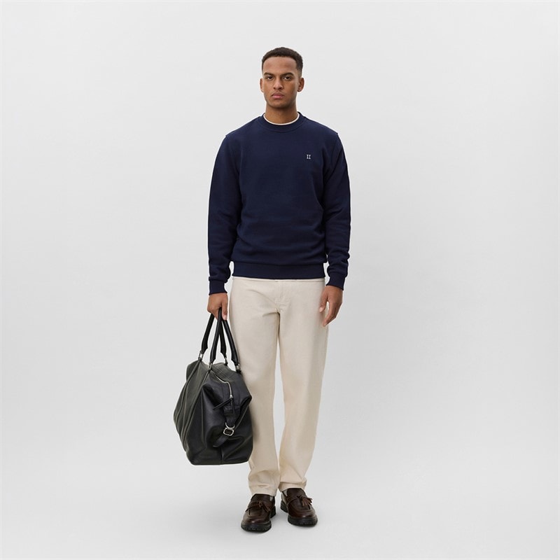 Les Deux Mens Core Contrast Sweatshirt Dark Navy - Image 4