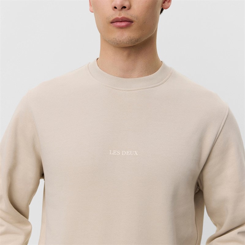 Les Deux Mens Andrew Sweatshirt Light Sand - Image 3