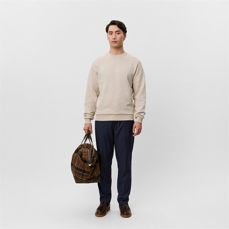 Les Deux Mens Andrew Sweatshirt Light Sand - Image 4