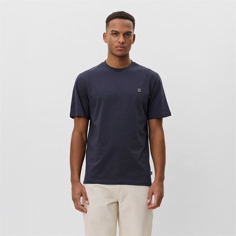 Les Deux Mens Core Contrast T-Shirt India Ink Blue - Image 1