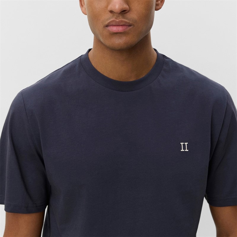 Les Deux Mens Core Contrast T-Shirt India Ink Blue - Image 3