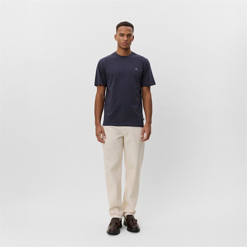 Les Deux Mens Core Contrast T-Shirt India Ink Blue - Image 4