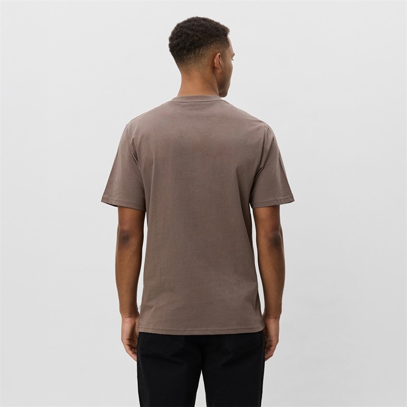 Les Deux Mens Core Contrast T-Shirt Mountain Grey Brown - Image 2