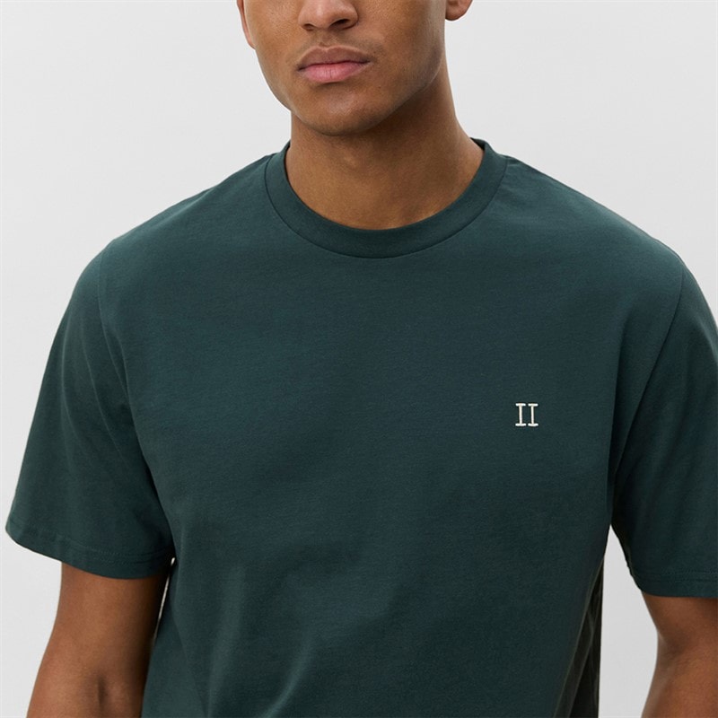 Les Deux Mens Core Contrast T-Shirt Pine Green - Image 3