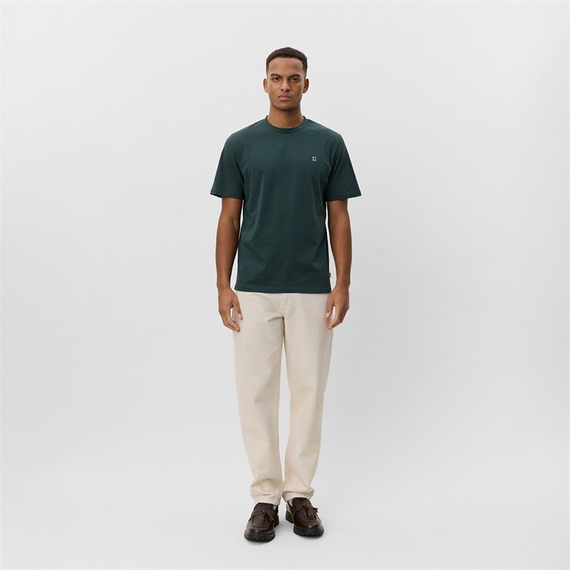 Les Deux Mens Core Contrast T-Shirt Pine Green - Image 4