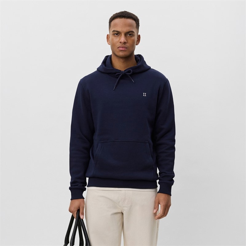 Les Deux Mens Core Contrast Hoodie Dark Navy - Image 1