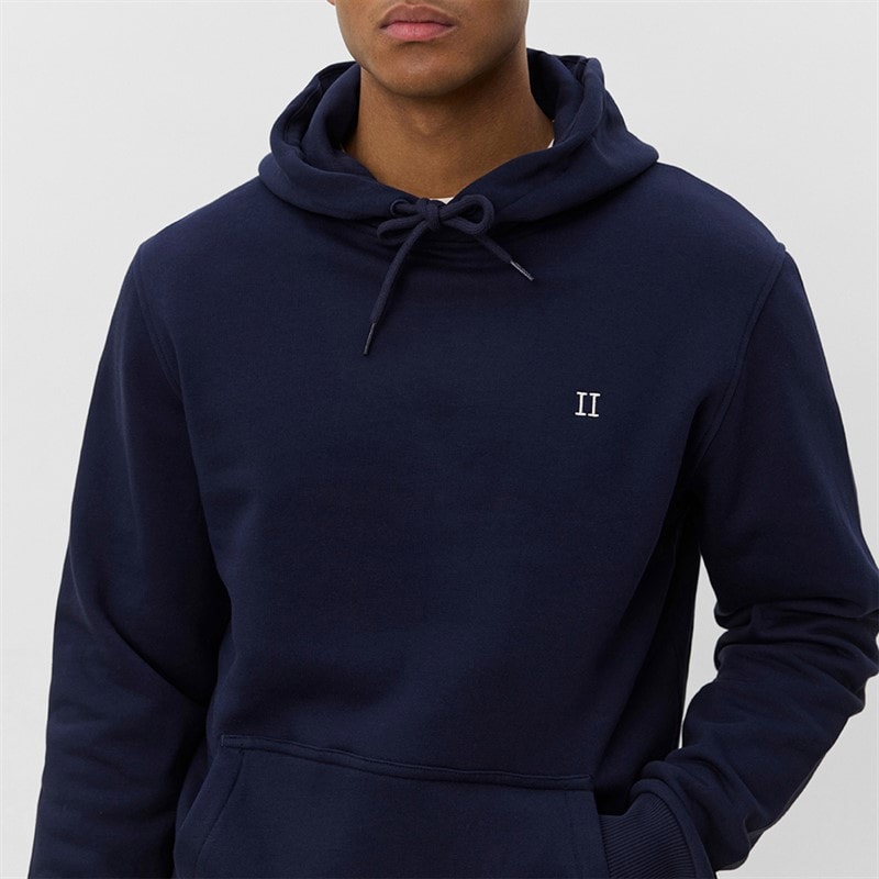 Les Deux Mens Core Contrast Hoodie Dark Navy - Image 3