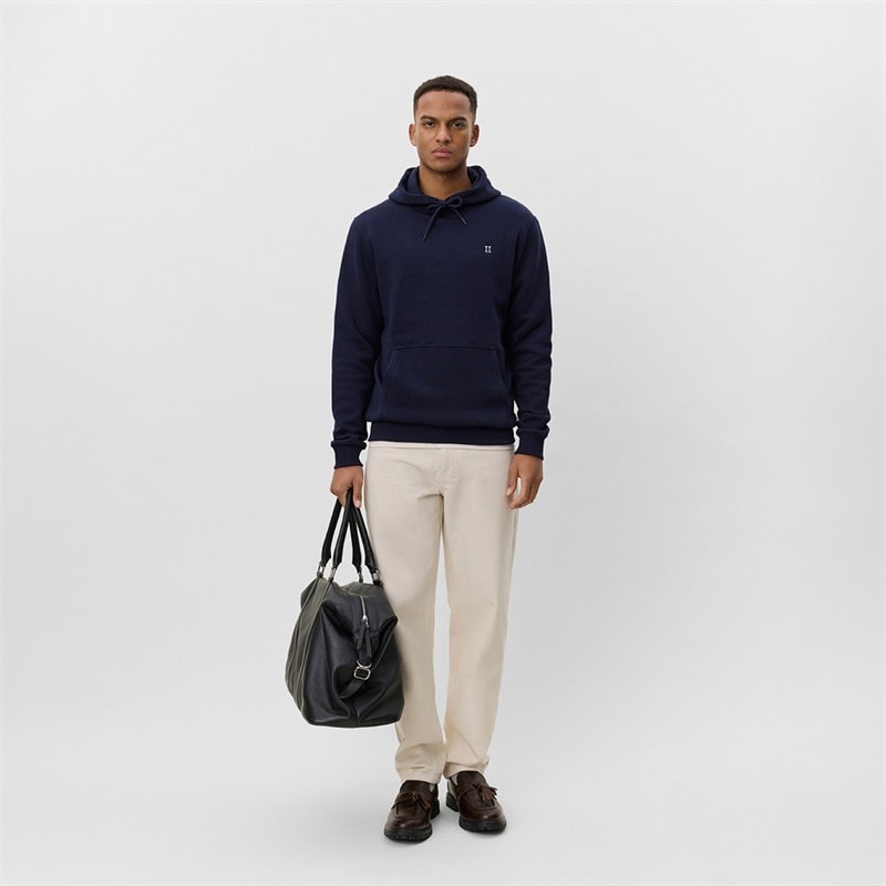 Les Deux Mens Core Contrast Hoodie Dark Navy - Image 4