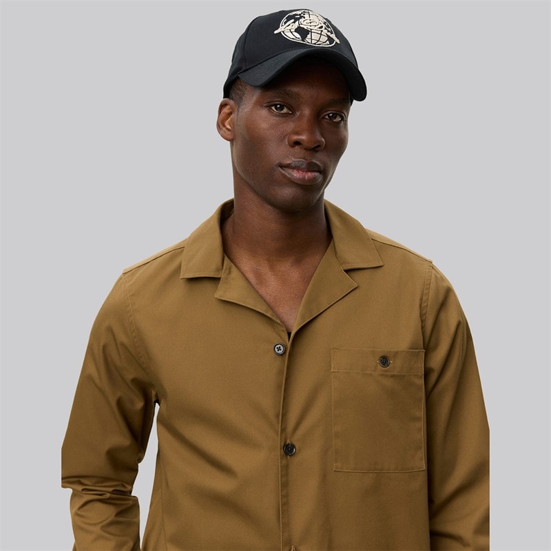 Les Deux Mens Jasper Heavy Twill Overshirt Dark Sand - Image 3