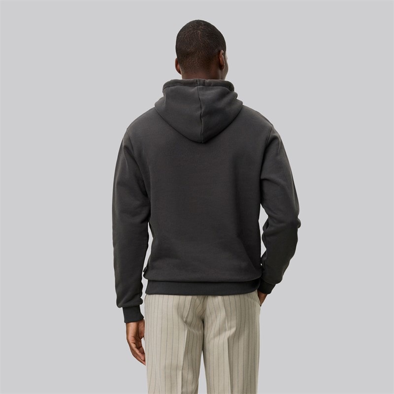 Les Deux Mens Brady Western Hoodie Raven Grey - Image 2