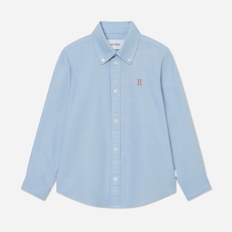 Les Deux Boys Konrad Contrast Oxford Shirt Light Blue - Image 1
