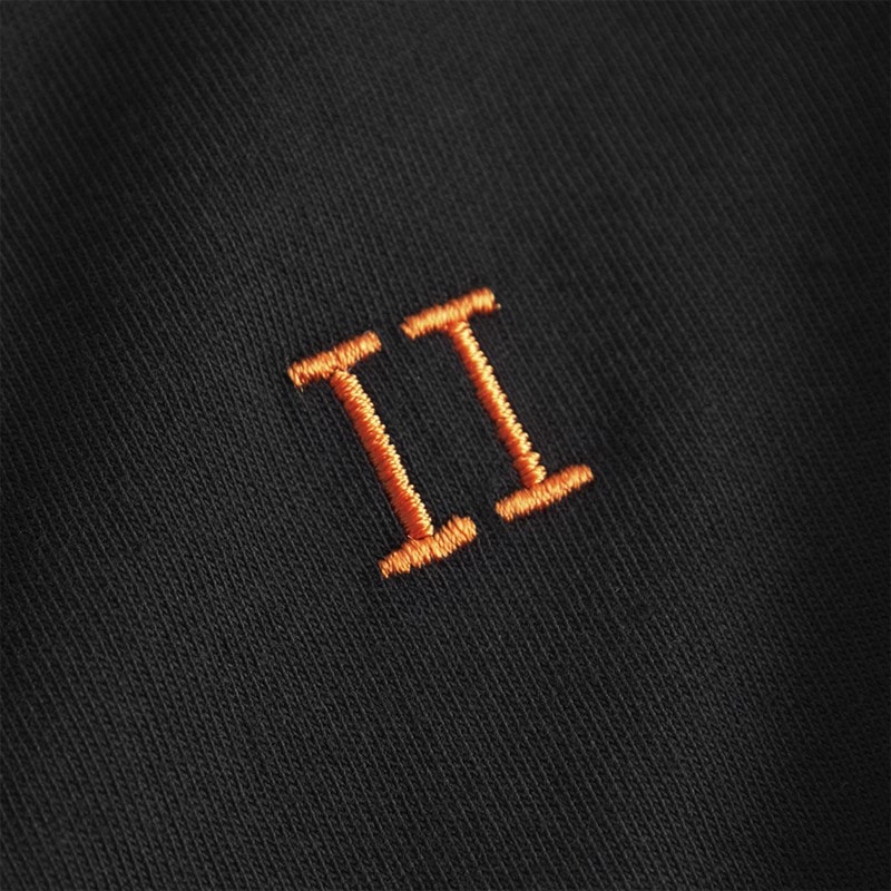 Les Deux Boys Norregaard T-Shirt Black/Orange - Image 3