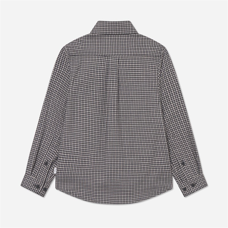 Les Deux Boys Konrad Check Flannel Shirt Gargoyle - Image 2