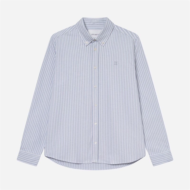 Les Deux Mens Konrad Striped Oxford Shirt Allure - Image 1
