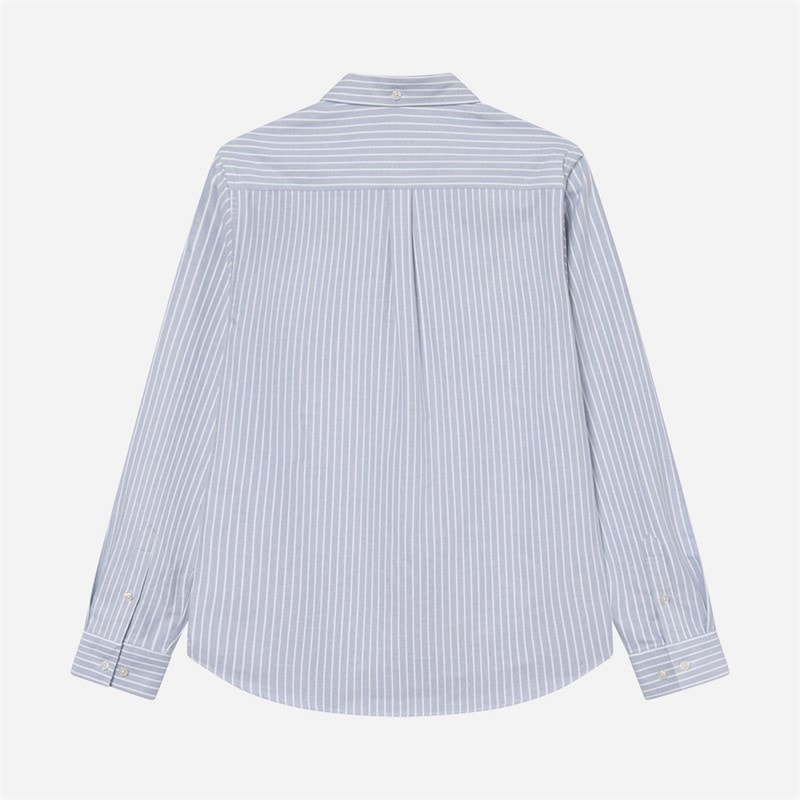 Les Deux Mens Konrad Striped Oxford Shirt Allure - Image 2