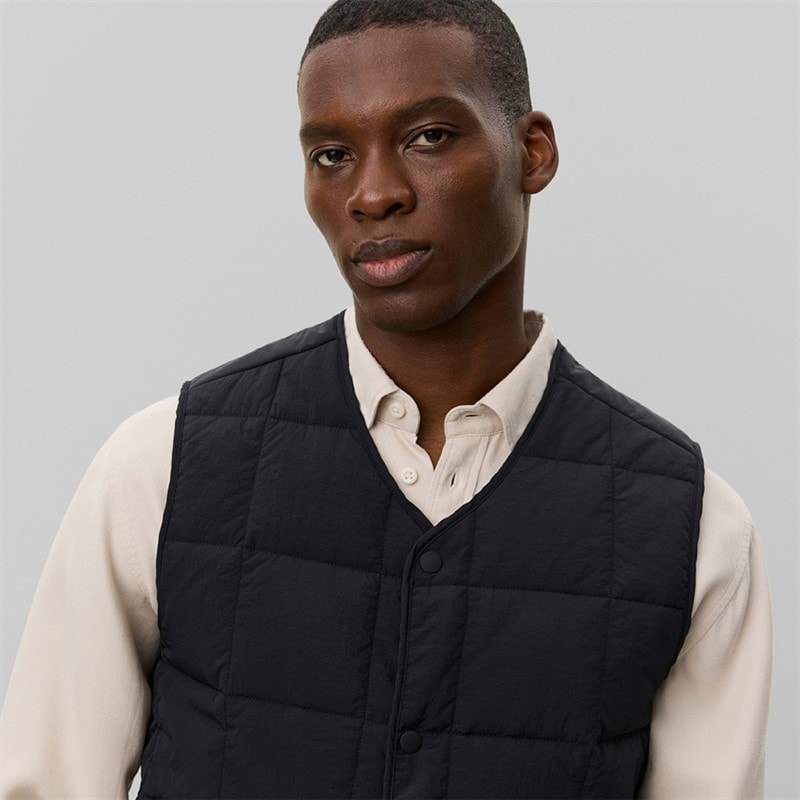 Les Deux Mens Matt Vest Black - Image 3