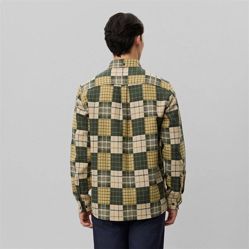 Les Deux Mens Kent Patchwork Check Shirt Duffel Bag - Image 2