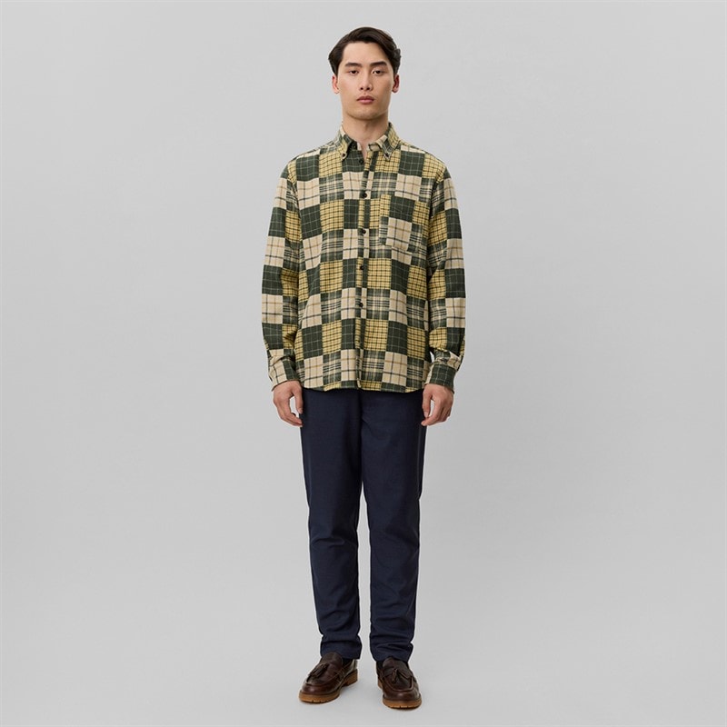 Les Deux Mens Kent Patchwork Check Shirt Duffel Bag - Image 4