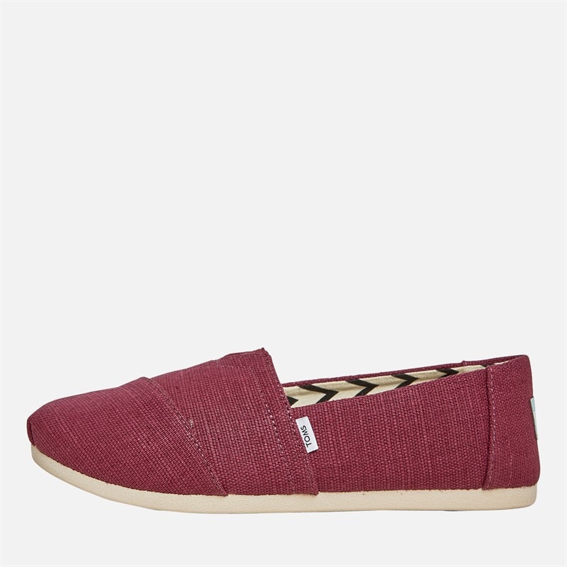 TOMS Womens Canvas Alpargata Espadrilles Dark Plum - Image 1