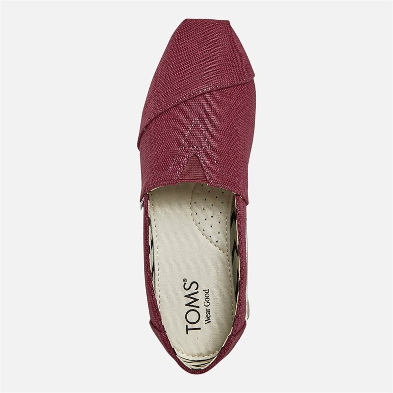 TOMS Womens Canvas Alpargata Espadrilles Dark Plum - Image 4