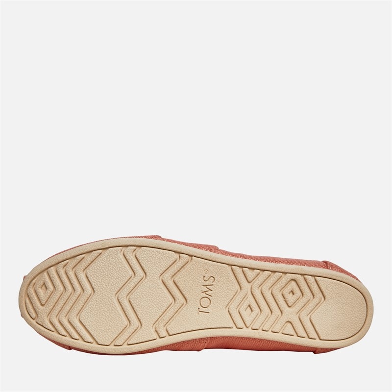 TOMS Womens Canvas Alpargata Espadrilles Peach Pink - Image 2