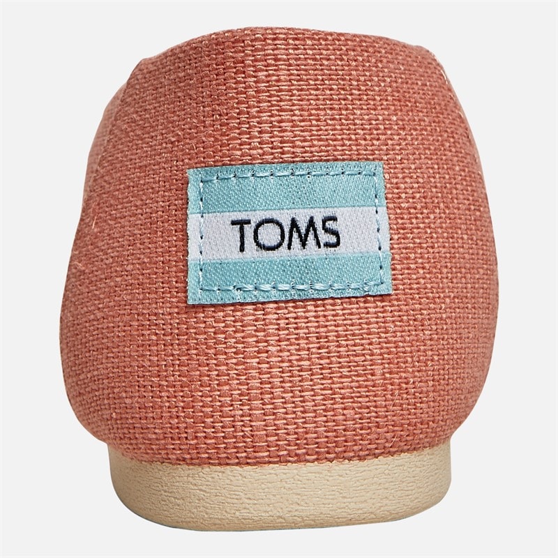 TOMS Womens Canvas Alpargata Espadrilles Peach Pink - Image 3