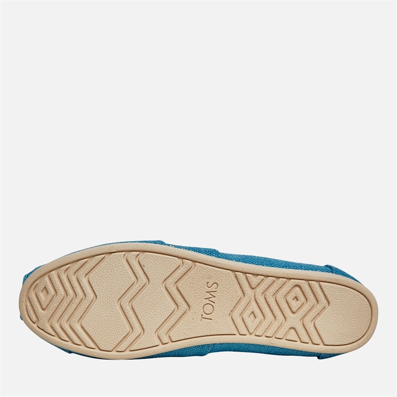 TOMS Womens Canvas Alpargata Espadrilles Island Blue - Image 2