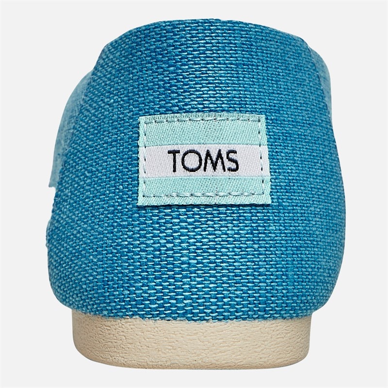 TOMS Womens Canvas Alpargata Espadrilles Island Blue - Image 3
