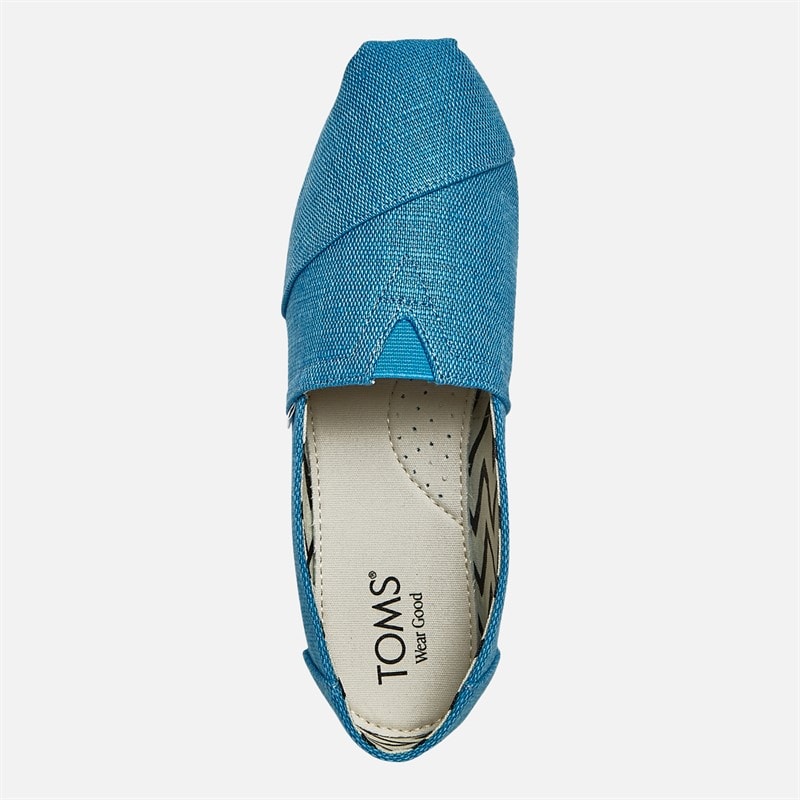 TOMS Womens Canvas Alpargata Espadrilles Island Blue - Image 4