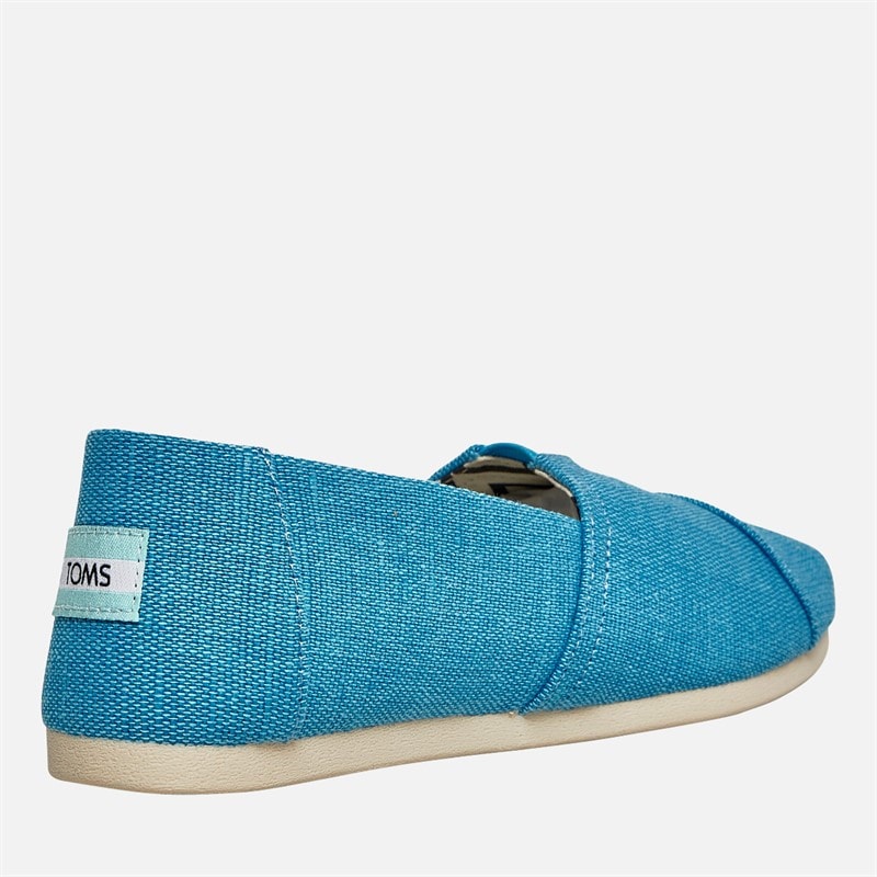 TOMS Womens Canvas Alpargata Espadrilles Island Blue - Image 5